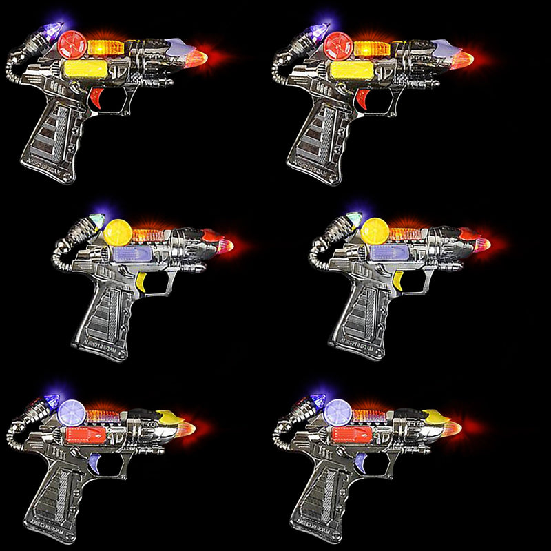 ArtCreativity Ranger Hand-Gun Toy Set with Flashing Lights and Sounds, 6 Cool Futuristic Handguns, Pretend Play Toy Gun, Great Party Favor - Gift for Boys and Girls, Batteries Included - LeoForward Australia