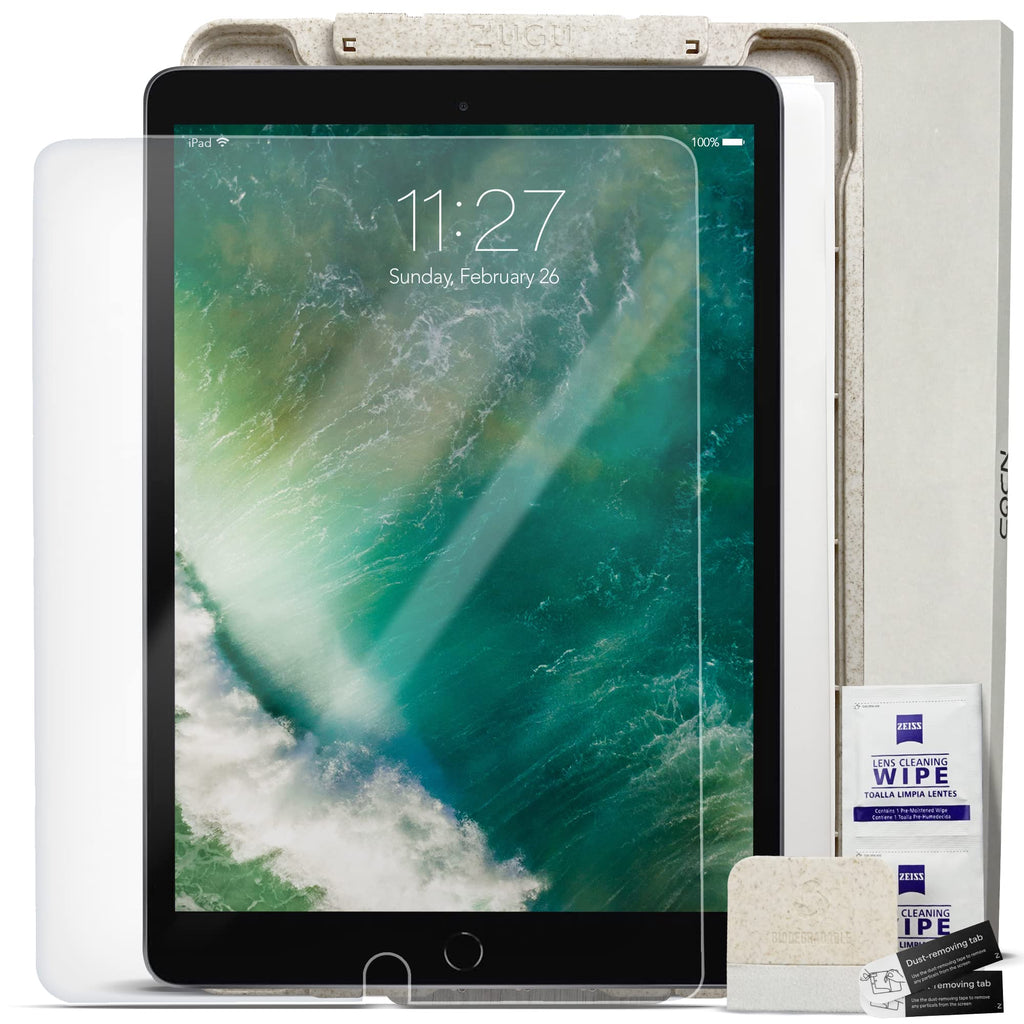  [AUSTRALIA] - Zugu Case Screen Protector for iPad 10.2 inch (7th/8th/9th Gen) - Tempered Glass Scratch-Resistant Film - Fingerprint & Smudge-Resistant Protector - Includes Biodegradable Installation Guide