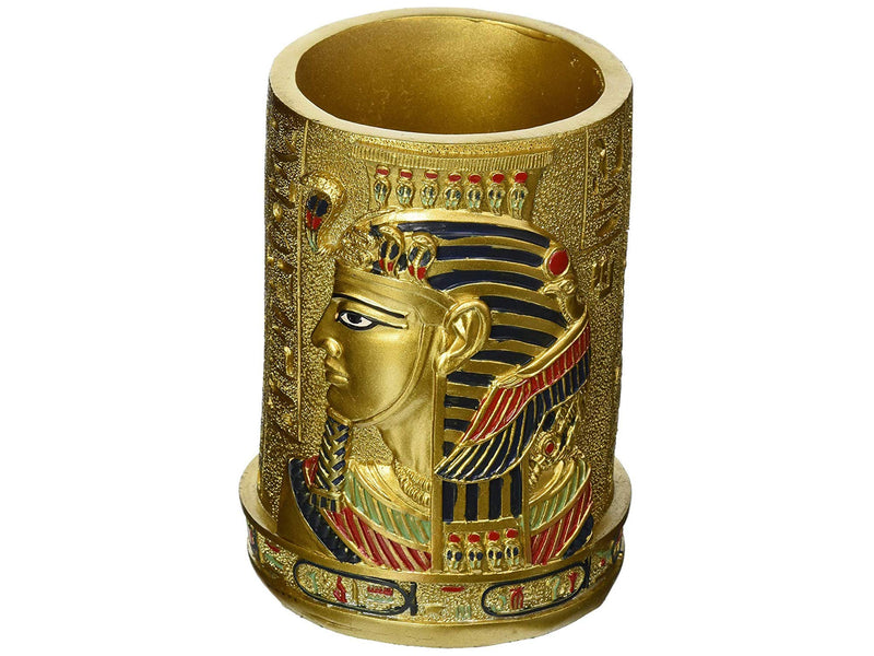 Design Toscano QL1244 Egyptian Pharaoh Pen Vessel,full color - LeoForward Australia