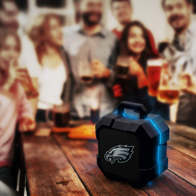 NFL Philadelphia Eagles Shockbox LED Wireless Bluetooth Speaker, Team Color - LeoForward Australia