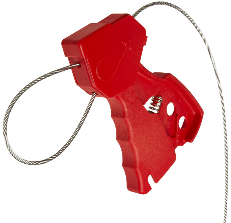  [AUSTRALIA] - Brady Nylon Cable Lockout, 1/8" Diameter, 6' Length, Red