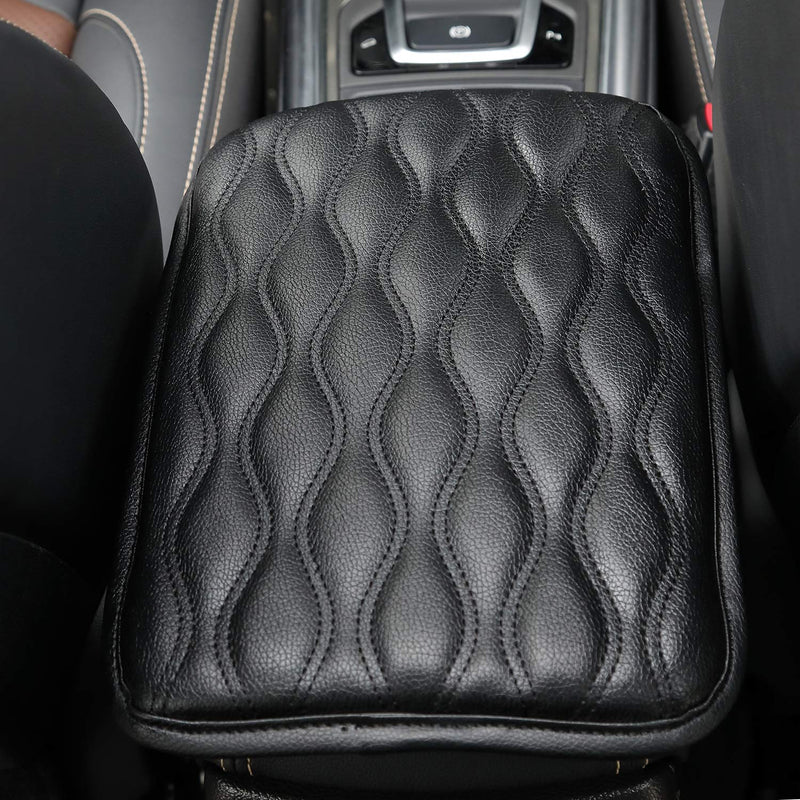  [AUSTRALIA] - Seven Sparta Universal Center Console Cover for Most Vehicle, SUV, Truck, Car, Waterproof Armrest Cover Center Console Pad, Car Armrest Seat Box Cover Protector (Black) Black