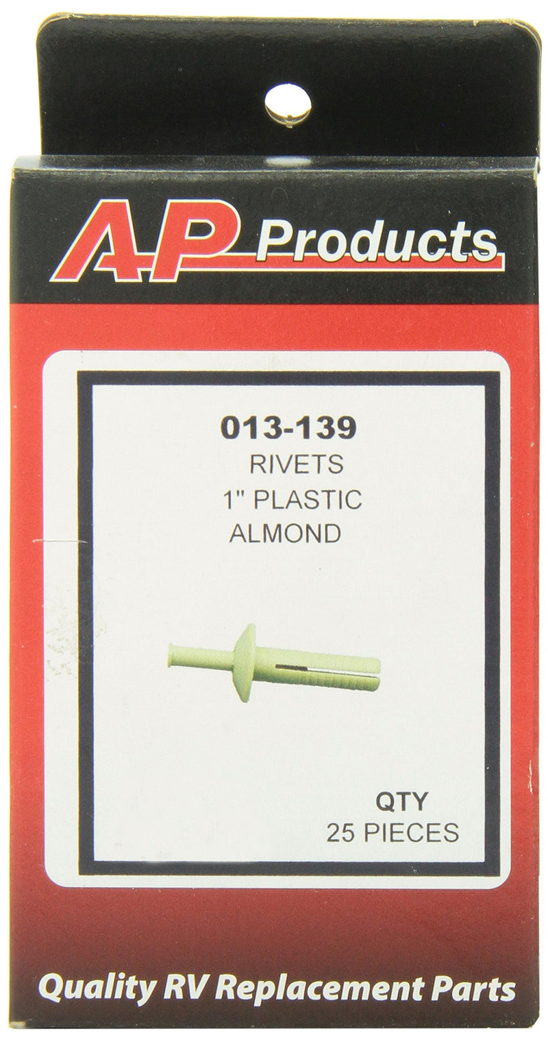 AP Products 013-139 1" Almond Plastic Rivet - LeoForward Australia