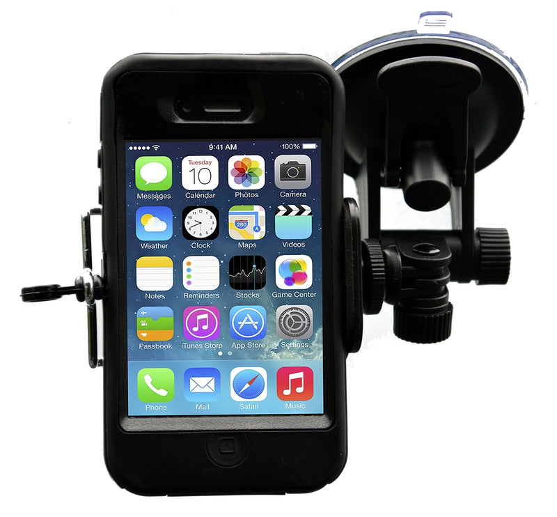  [AUSTRALIA] - DaVoice Car Phone Mount - Cell Phone Holder for Car Windshield Compatible with iPhone X XS Max XR 8 Plus 7 Plus 6S Plus 6 Plus SE Samsung Galaxy S9, S8, S8 Plus, Note 8, S7, S6, S5, Google Pixel XL