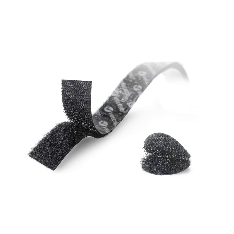  [AUSTRALIA] - VELCRO Brand - Sticky Back Hook and Loop Fasteners | Perfect for Home or Office | 18in x 3/4in Tape, 3/4in Coins | Black (95152W)