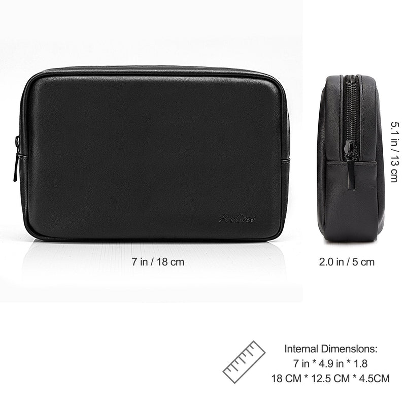  [AUSTRALIA] - ProCase Accessories Bag Organizer Power Bank Case, Electronics Accessory Travel Gear Organize Case, Cable Management Hard Drive Bag -Black