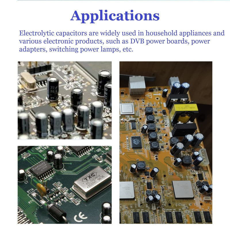  [AUSTRALIA] - OCR 24Value 500pcs Electrolytic Capacitor Assortment Box Kit Range 0.1uF－1000uF