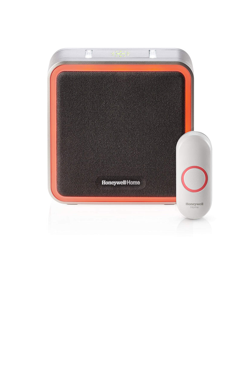 Honeywell Home RDWL917AX2000/E Doorbell Portable Wireless Doorbell & Push Button-9 Series, Blue Wireless Doorbell w/Push Button Halo Light - LeoForward Australia