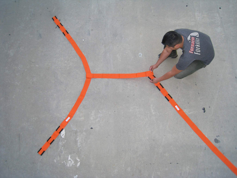  [AUSTRALIA] - Forearm Forklift Extension for Use with Lifting Straps or Harness Adds an Additional 3.5 Feet, Model EXT, Orange