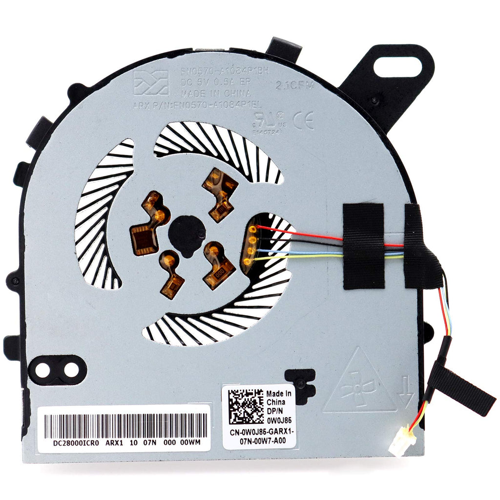  [AUSTRALIA] - Deal4GO Replacement CPU Cooling Fan for Dell Inspiron 15 7560 7572 Vostro 5468 5568 0W0J85 W0J85 DC28000ICR0