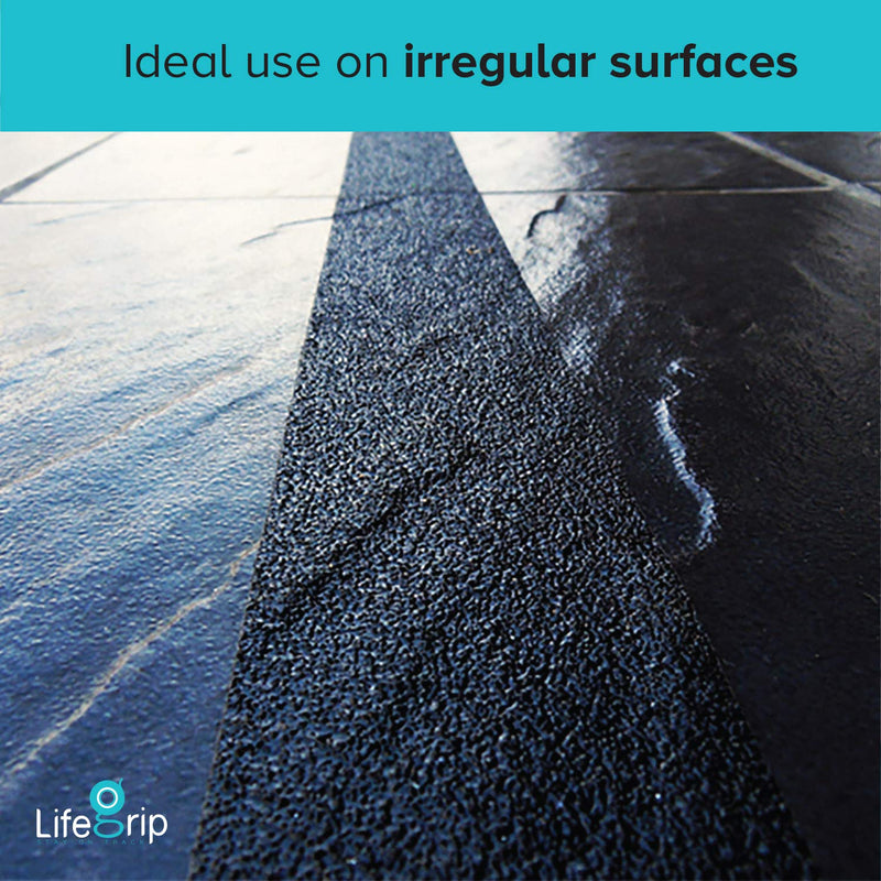  [AUSTRALIA] - LifeGrip Non-Slip Tape, Aluminum-Backed, Conformable Safety Grip Anti-Slip Tape (2" X 15', Yellow/Black) 2" X 15'