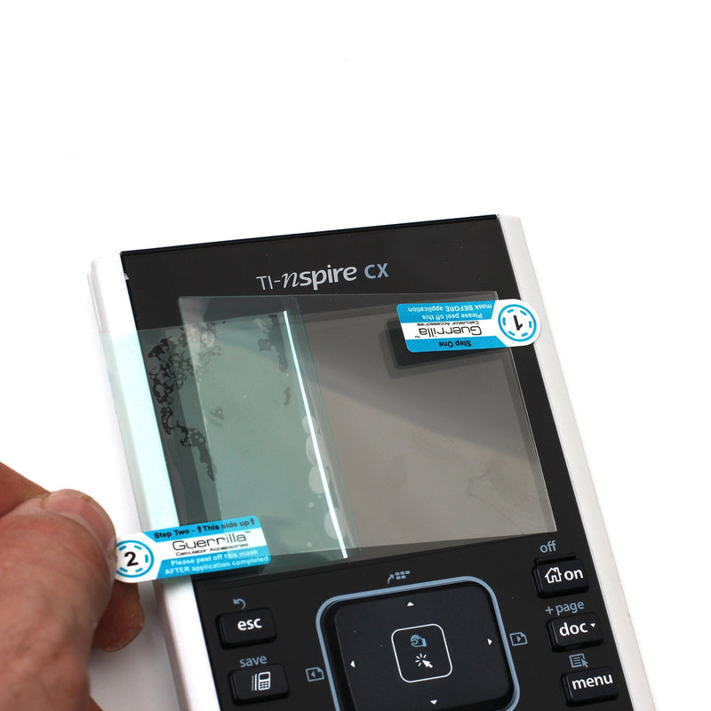  [AUSTRALIA] - Guerrilla Military Grade Screen Protector 2-Pack For TI Nspire CX, CX CAS, CX II, and CX CAS II Graphing Calculator, Black