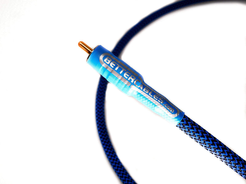  [AUSTRALIA] - Better Cables Blue Truth Digital Coax Cable - High-End, High-Performance, Silver/Copper Hybrid, Low-Capacitance, Premium Coaxial Cable (RCA Cable) - 1.5 Feet