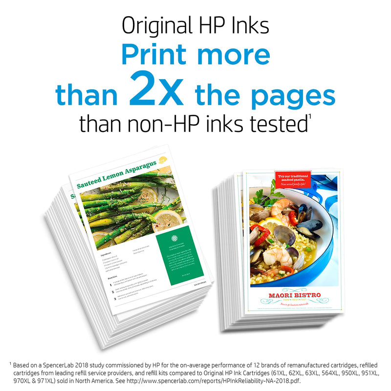 Original HP 62 Black Ink Cartridge | Works with HP ENVY 5540, 5640, 5660, 7640 Series, HP OfficeJet 5740, 8040 Series, HP OfficeJet Mobile 200, 250 Series | Eligible for Instant Ink | C2P04AN - LeoForward Australia