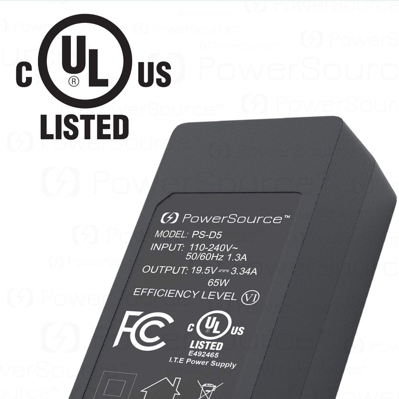  [AUSTRALIA] - PowerSource 65W 45W UL Listed Charger for Dell-Inspiron 15-3000 15-5000 15-7000 11-3000 13-5000 13-7000 17-5000 XPS 13 Series 5559 5558 5755 5758 14 Foot Extra Long AC Adapter Laptop Power Supply Cord