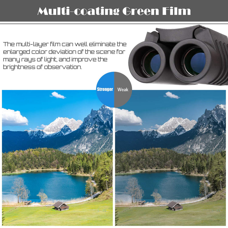  [AUSTRALIA] - Skygenius 8x21 Compact Binoculars Lightweight for Concert Theater Opera, Mini Pocket Folding Binoculars for Adults Travel Hiking Bird Watching