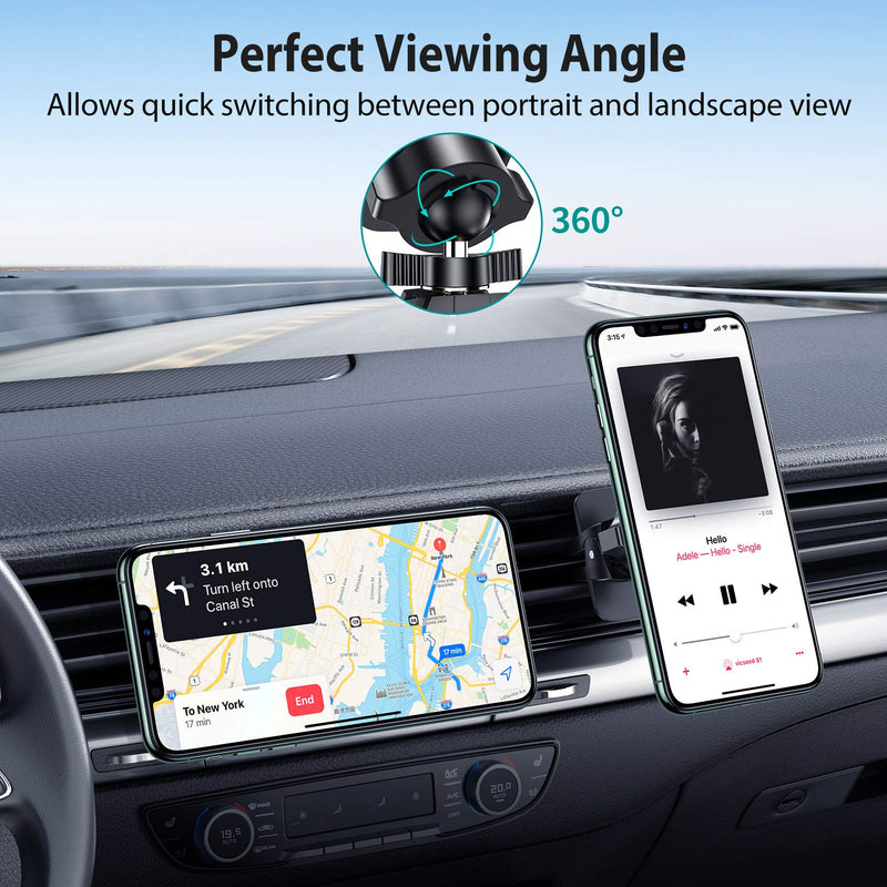  [AUSTRALIA] - VICSEED Magnetic Phone Holder for Car [Strong Power] Magnetic Car Mount Air Vent [Upgrade Metal Clip] Cell Phone Holder for Car Phone Holder Mount Fit for iPhone 11 Pro Max Galaxy S21 Note All Phone