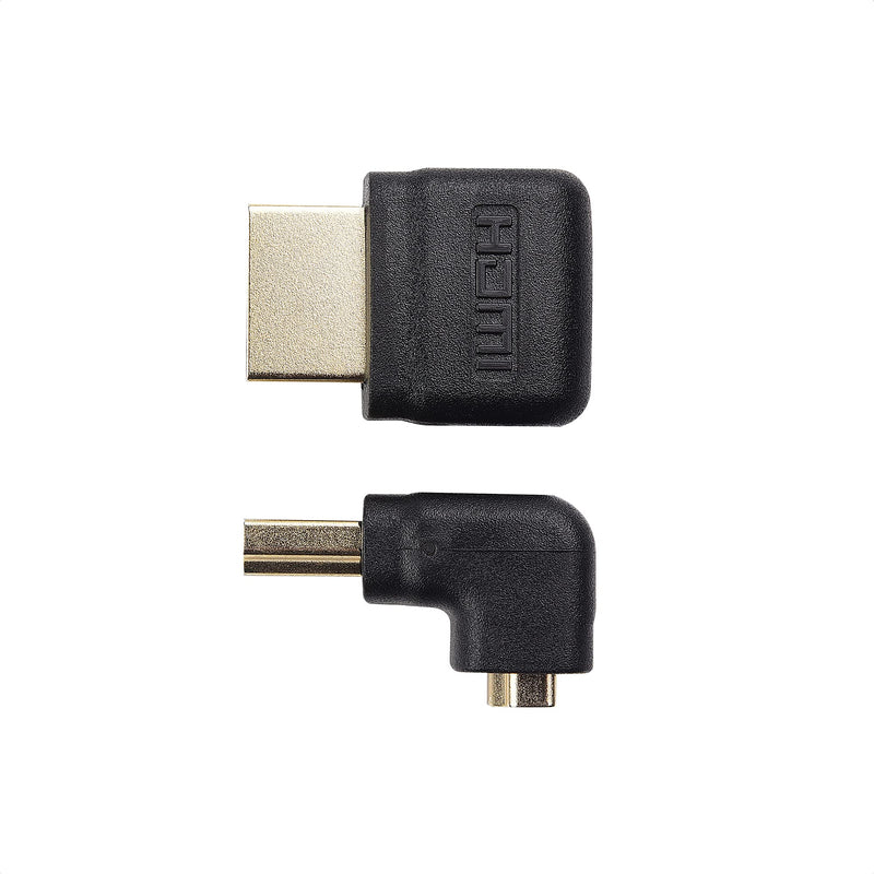  [AUSTRALIA] - Cable Matters 2-Pack Right Angle HDMI Adapter (90 Degree HDMI Right Angle) with 4K and HDR Support