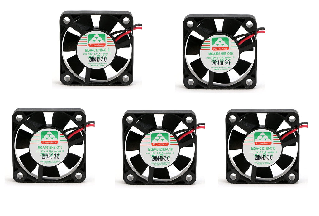  [AUSTRALIA] - 5 pcs package 40mm x 10mm fan ball bearing for 12V 3D printer replacement fan or 5V Raspberry Pi