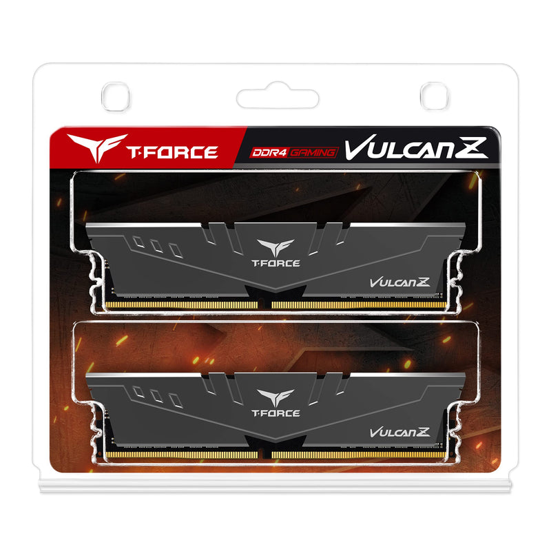  [AUSTRALIA] - TEAMGROUP T-Force Vulcan Z DDR4 16GB Kit (2x8GB) 3600MHz (PC4-28800) CL18 Desktop Memory Module Ram TLZGD416G3600HC18JDC01 - Gray 16GB (2x8GB) DDR4 3600MHz CL 18-22-22-42