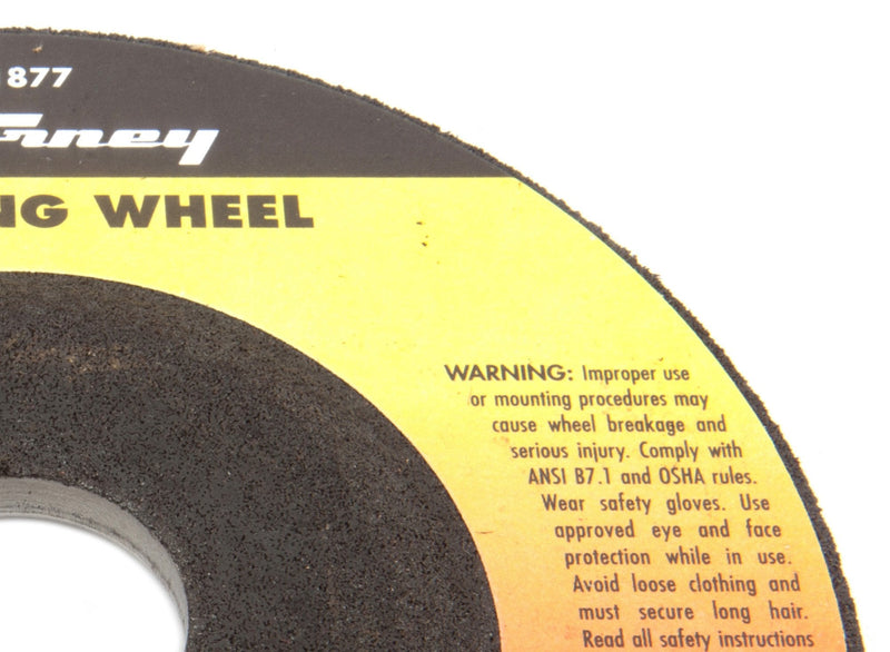 [AUSTRALIA] - Forney 71877 Grinding Wheel with 7/8-Inch Arbor, Metal Type 27, A24R-BF, 4-1/2-Inch-by-1/4-Inch