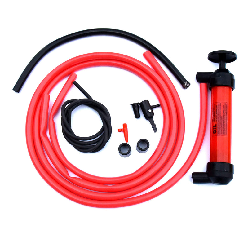 Koehler Enterprises RA990 Multi-Use Siphon Fuel Transfer Pump Kit (for Gas Oil and Liquids), Red - LeoForward Australia