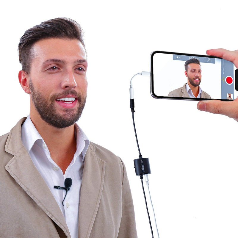  [AUSTRALIA] - IK Multimedia iRig Mic Lav Compact lavalier Microphone for Smartphones and Tablets Single