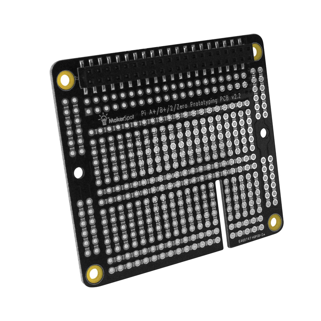  [AUSTRALIA] - MakerSpot Prototyping Board for Raspberry Pi 2 Pi 3 A+ B+ Pi4 v2.2 Soldered with Female Connectors with Pin Header Set in Extra Long & Short Length