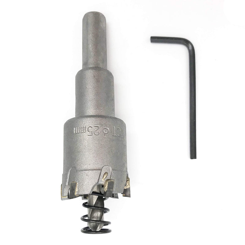 25mm HSS Tungsten Carbide Hole Saw, TCT Cutter Drill Bit for Metal Stainless Steel Wood Aluminum - LeoForward Australia