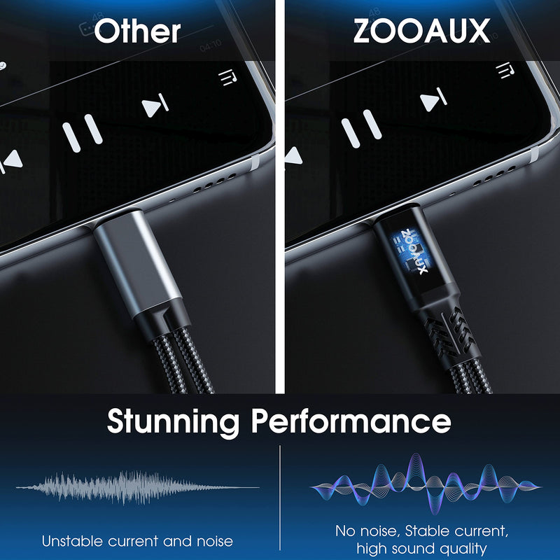 ZOOAUX USB C to 3.5mm Headphone and Charger Adapter, 2 in 1 USB C to Aux Audio Jack with PD 60W Fast Charging Dongle Cable Cord for Stereo,Earphones, Compatible with S20/S21 Note 20/10,Pixel 4/3/2 XL - LeoForward Australia