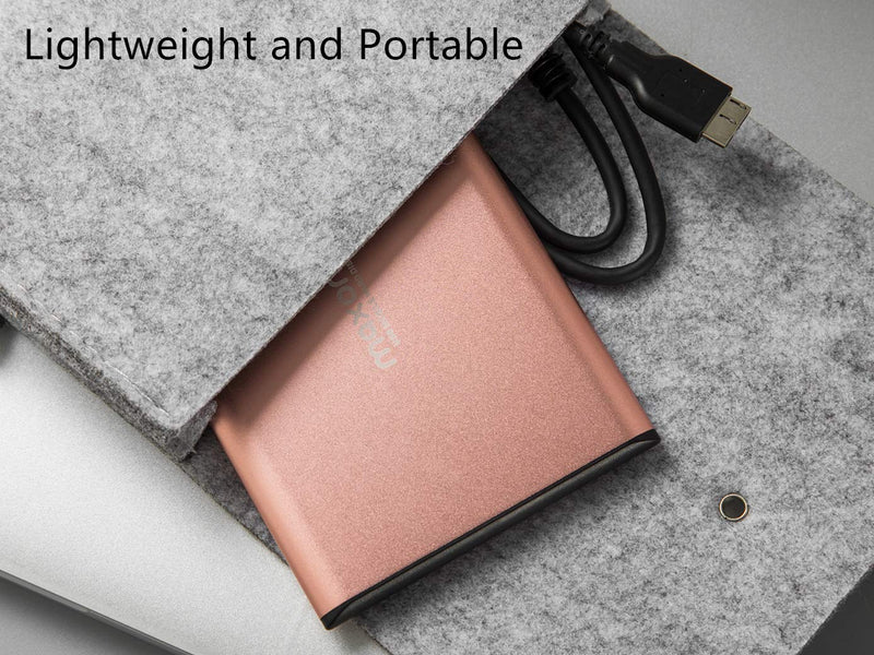  [AUSTRALIA] - Maxone 1TB Ultra Slim Portable External Hard Drive HDD USB 3.0 for PC, Mac, Laptop, PS4, Xbox one - Rose Pink