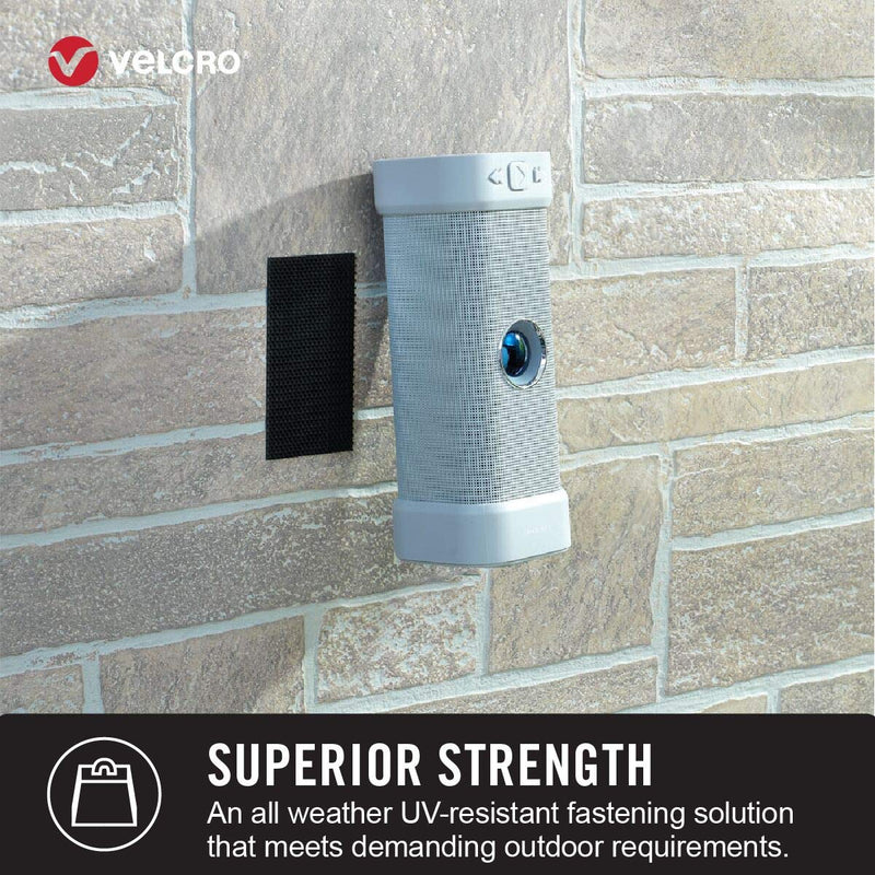  [AUSTRALIA] - VELCRO Brand Industrial Strength Fasteners | Extreme Outdoor Weather Conditions | Professional Grade Heavy Duty Strength Holds up to 15 lbs on Rough Surfaces | 4 x 2 inch strips, 2 Sets, Titanium