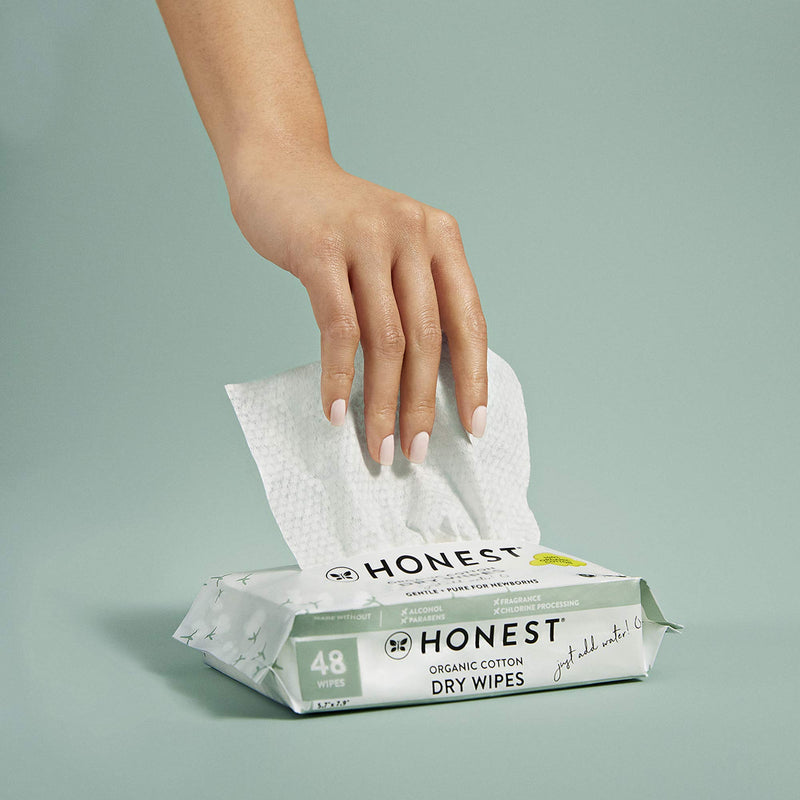 The Honest Company Organic Cotton Dry Wipes, 48 Count 48 Count (Pack of 1) - LeoForward Australia