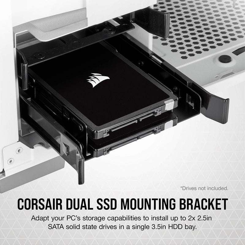 Corsair Dual SSD Mounting Bracket 3.5" CSSD-BRKT2, Black - LeoForward Australia