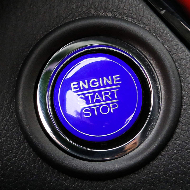 Xotic Tech Blue Keyless Ignition Engine Start Stop Push Button Cap Decoration Trim for Lexus IS200t IS250 IS300 IS350 is-F ES350 ES300h GS300 GS350 GS460 GS-F - LeoForward Australia