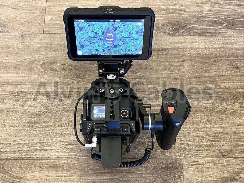  [AUSTRALIA] - Alvin's Cables Z CAM E2 Flagship Rotatable Right Angle 2 Pin to Straight Lock DC Power Cable for Atomos Ninja V OSEE G7 Monitor Adjustable 90 Degrees 2 Pin Cord for Z CAM E2-S6 E2-F6 E2-F8
