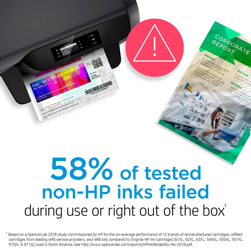 Original HP 62XL Black High-yield Ink | Works with HP ENVY 5540, 5640, 5660, 7640 Series, HP OfficeJet 5740, 8040 Series, HP OfficeJet Mobile 200, 250 Series | Eligible for Instant Ink | C2P05AN - LeoForward Australia