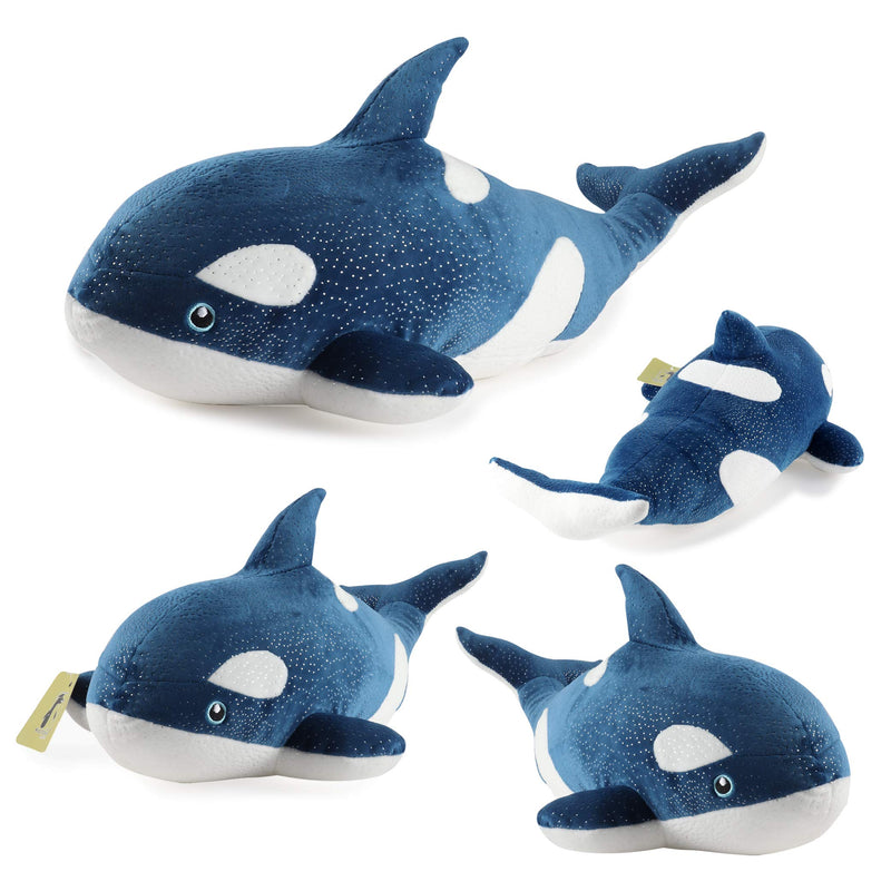  [AUSTRALIA] - Koltose by Mash Orca Killer Whale Stuffed Animal, 18 inch Large Blue Killer Whale Toy, Orca Plush Toy for Kids, Whale Décor, Whale Pillow Toy Plushie