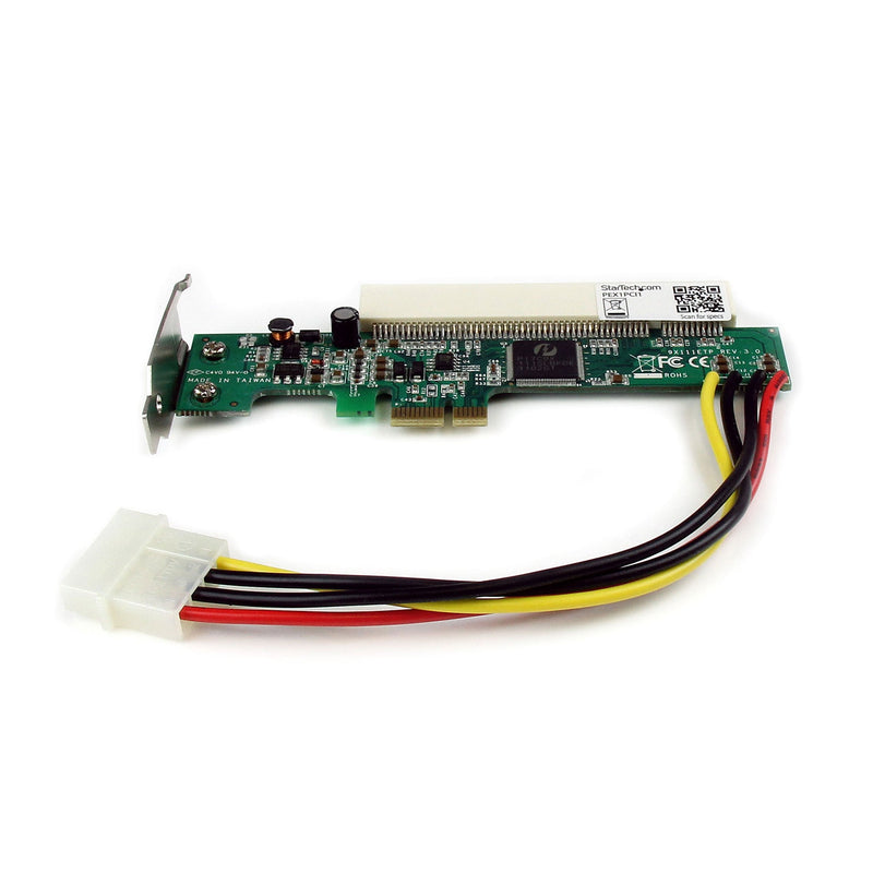  [AUSTRALIA] - StarTech.com PCI Express to PCI Adapter Card - PCIe to PCI Converter Adapter with Low Profile / Half-Height Bracket (PEX1PCI1)