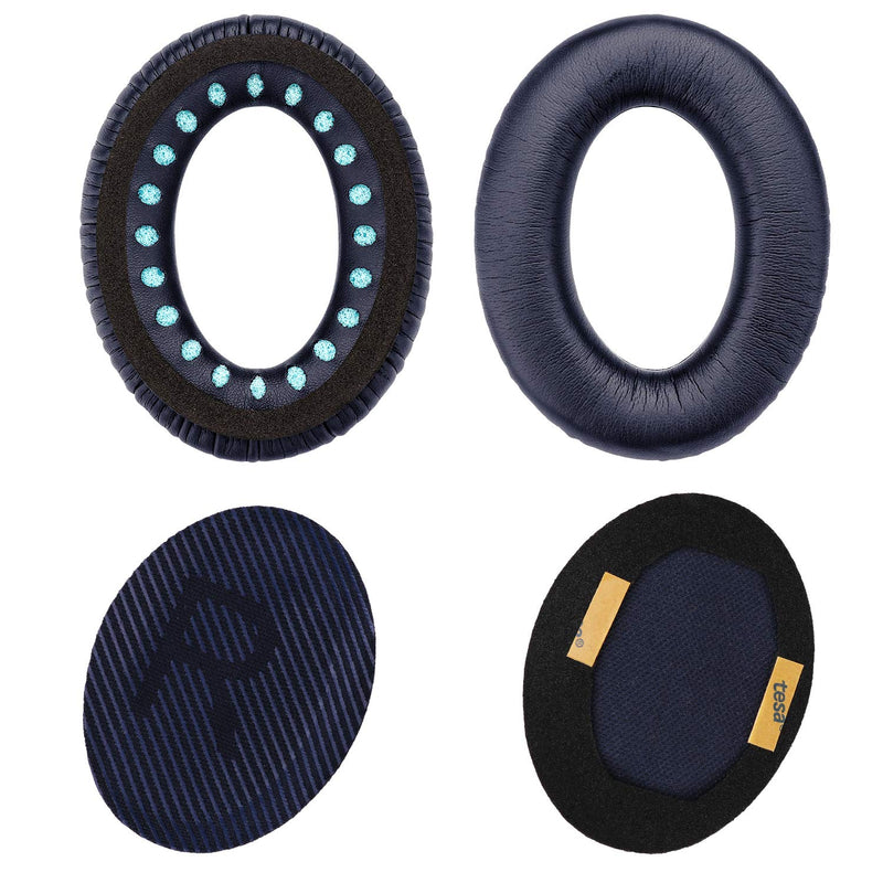  [AUSTRALIA] - YOCOWOCO Ear Pads Cushions for Bose QC35/ QC35II Headphones, Comfortable Replacement Earpads Compatible with Bose QuietComfort 35 and Quiet Comfort 35 II Over-Ear Headset Midnight Blue