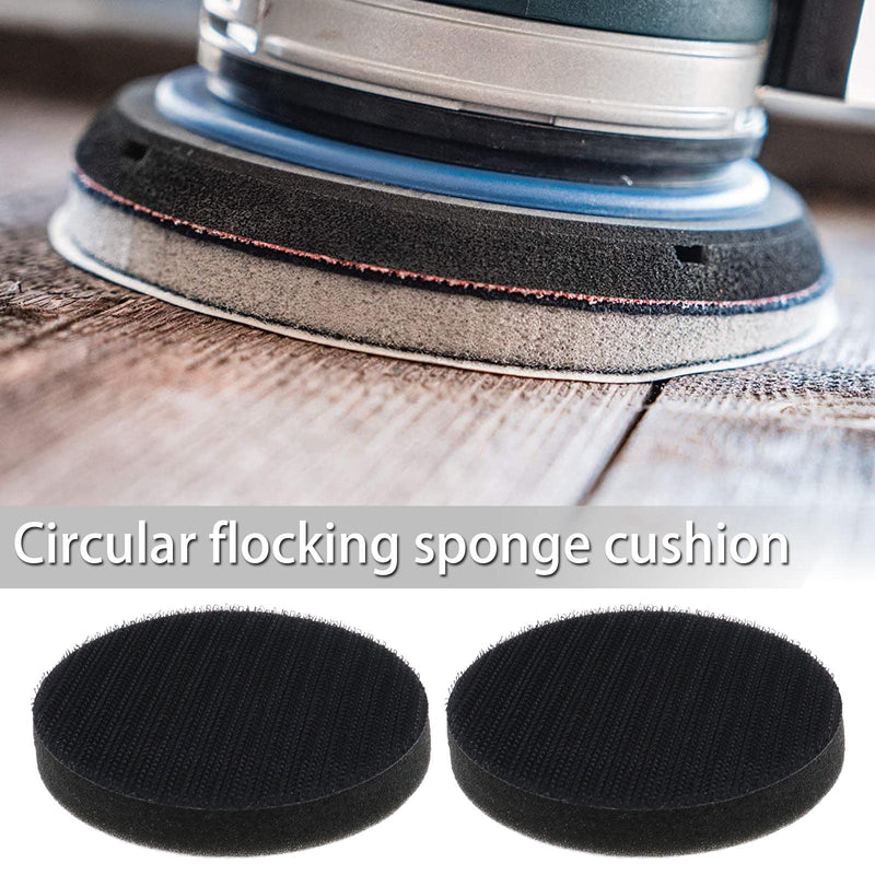  [AUSTRALIA] - Micro Traders 2pcs 3inch Sanding Soft Pad Buffer Sponge Interface Backing Foam Cushion Pads Hook and Loop Backing Pad for 3inch Pneumatic and Electric Polishing and Grinding Machine