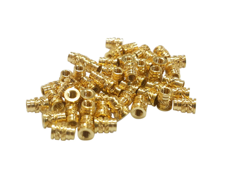  [AUSTRALIA] - [initeq] #10#10-24 and #10-32 Threaded Heat Set Inserts for 3D Printing Brass Thread Insert Nuts for Plastic (20, 10-32 Short) 20 #10-32 Short