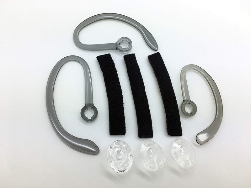  [AUSTRALIA] - Premium Replacement Earbuds Ear Tips + Ear Hook Loops + Foam Spare + Earpads Fit Kit for Plantronics CS540 Savi W440 W740 W745 WH500 EarLoops EarHook Ear Bud Sleeve Part (Mixed S/M/L) Mixed S/M/L