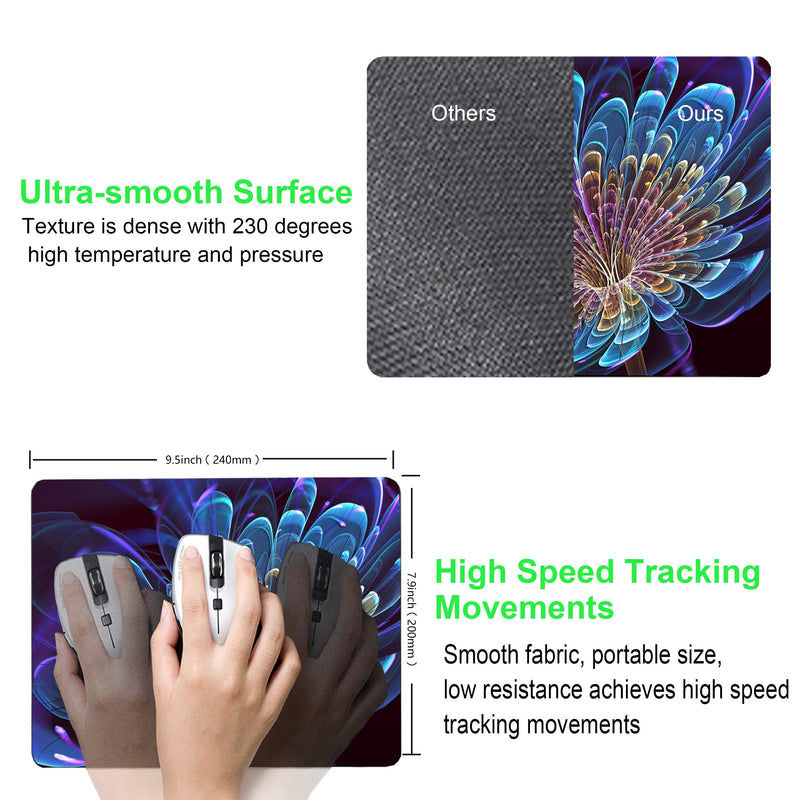  [AUSTRALIA] - Shalysong 3D Flowers Mouse pad Computer Mouse pad with Design Personalized Mouse pad for Laptop Computer Office Decoration Accessories Gift