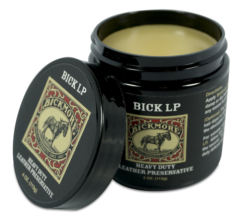  [AUSTRALIA] - Bickmore Leather Conditioner, Scratch Repair Bick LP 4oz - Heavy Duty LP Leather Preservative | Leather Protector, Softener and Restorer Balm for Dry, Cracked, and Scratched Leather | Made in USA 4 oz