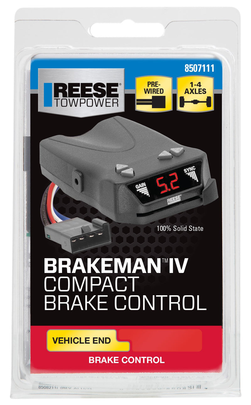  [AUSTRALIA] - REESE Towpower 8507111 Brakeman IV Digital Brake Control, Small Compact Design