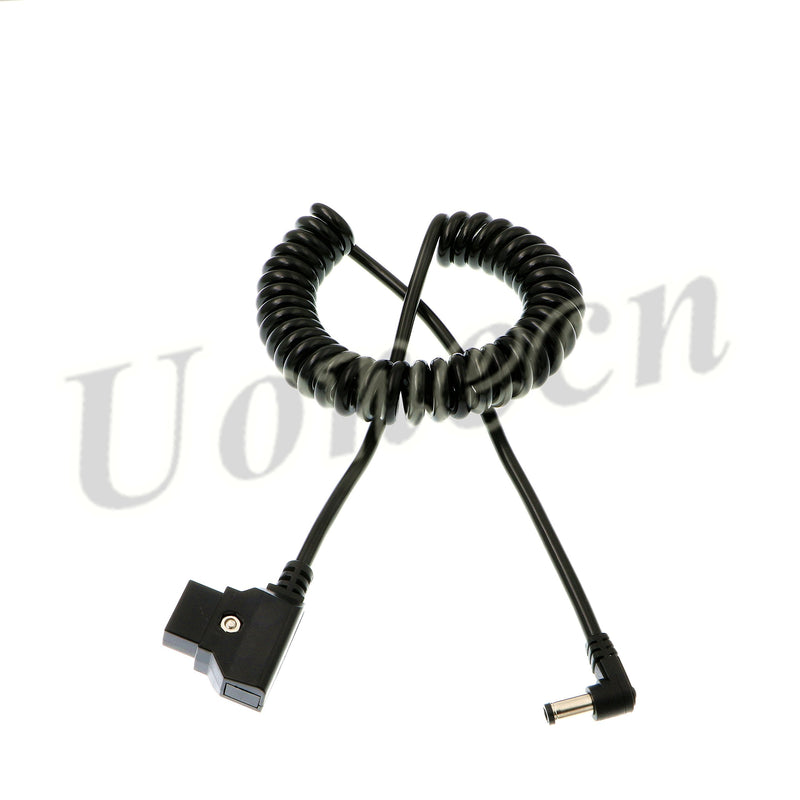  [AUSTRALIA] - Uonecn Dtap to Right Angle DC Power Cable 12V 2.1mm for KiPRO LCD Monitors Lectrosonic Lowel Blender LED PowerTap-Lectro Devices (Right Angle DC Coiled Cable) Right Angle DC Coiled Cable