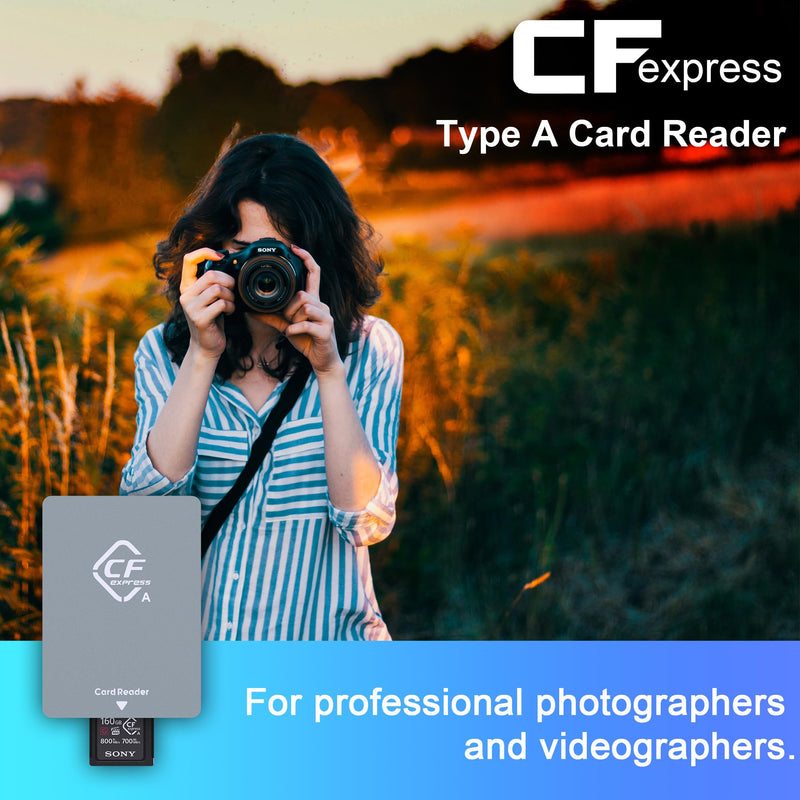  [AUSTRALIA] - CFexpress Type A Card Reader USB 3.1 Gen2 10Gbps SuperSpeed Sony Cfexpress Type A Reader Portable Aluminum Sony Cfexpress Type A Card Reader USB C for Cfexpress Type A Card