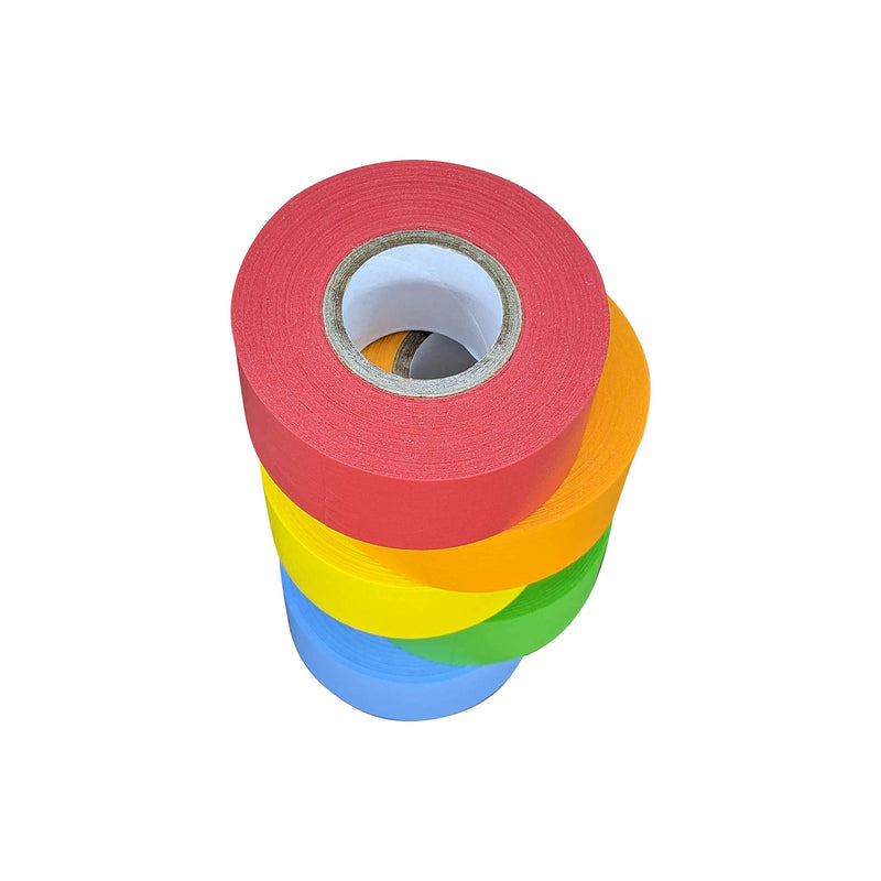  [AUSTRALIA] - Lab Labeling Tape Variety Pack, 500 Inches Long x 1 Inch Width, 1 Inch Diameter Core [5 Rolls of Assorted Colors] for Color Coding and Marking 5