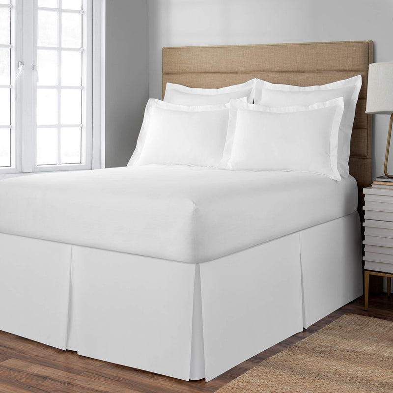  [AUSTRALIA] - Spacemaker Extra-Long 21" Drop Length Bed Skirt, California King, White